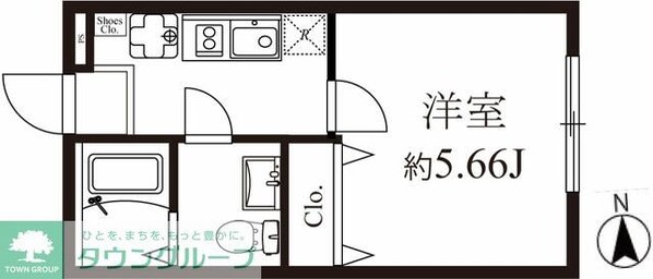 モダンラフォンテ高島平Aの物件間取画像